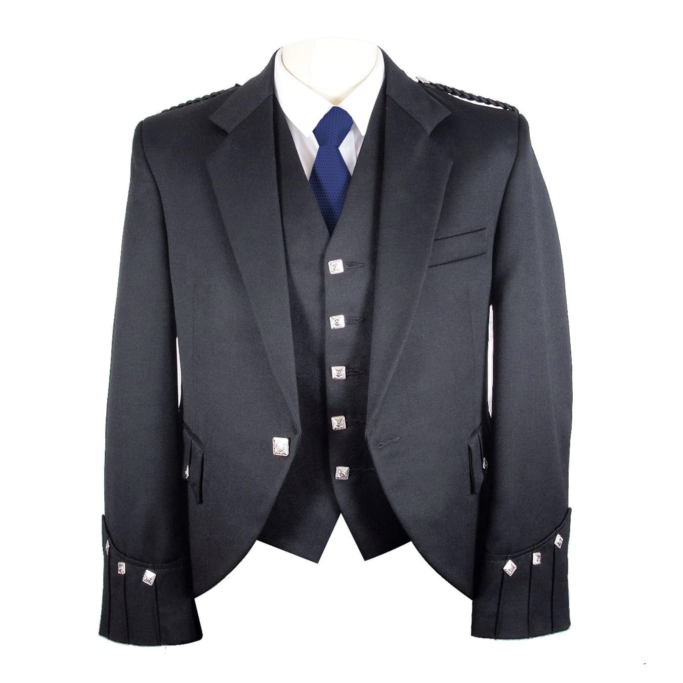 Wedding Party Dress Scottish Argyle Kilt Jacket & 5 Buttons Waistcoat